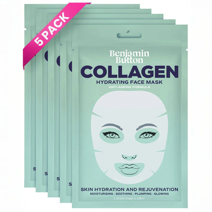 5-Pack Collagen Hydrating Face Mask