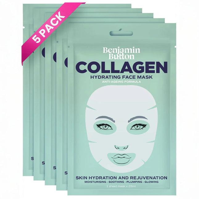 5-Pack Collagen Hydrating Face Mask