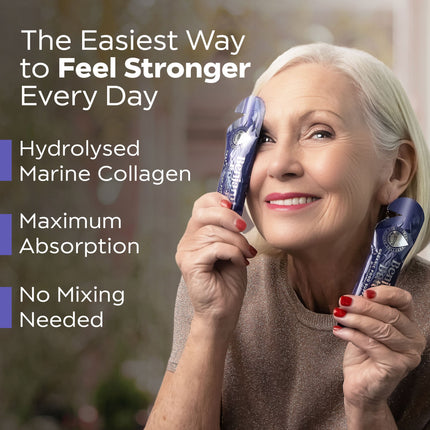 28x BlackCurrant 12,000mg Marine Collagen Liquid Sachets