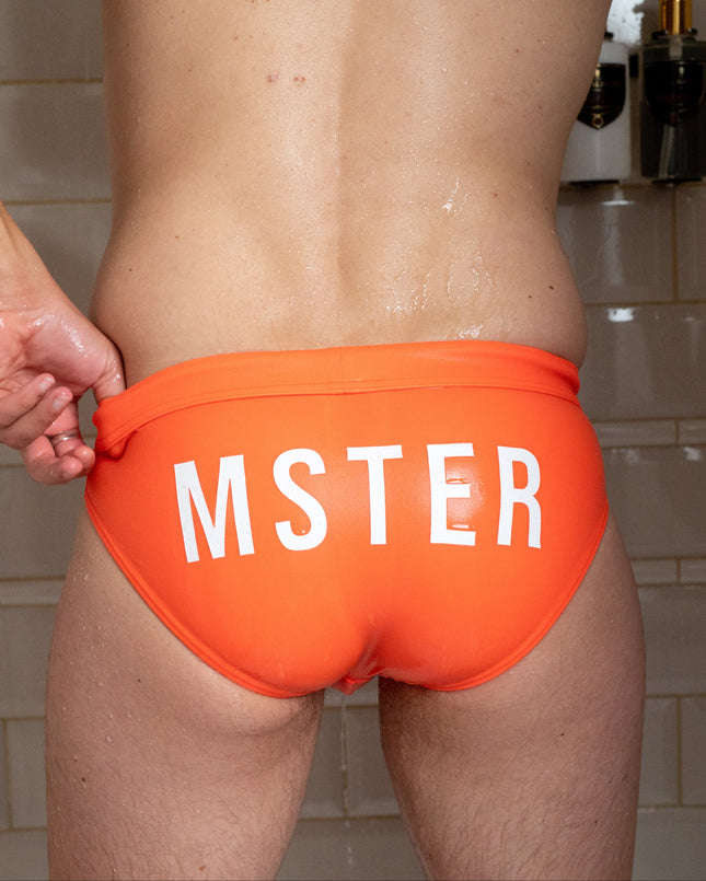 Men's Swimming Briefs Bright Orange