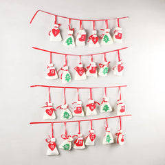 Calendar Christmas gift hanging bag