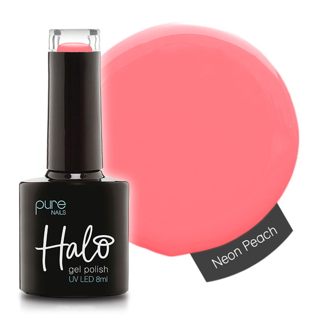 Gel Nail Polish Neon Peach 8ml