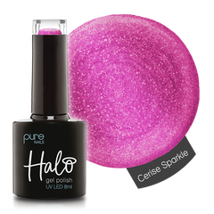 Gel Nail Polish Cerise Sparkle 8ml