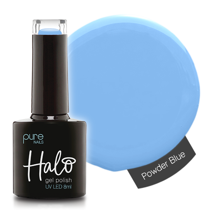 Gel Nail Polish Powder Blue 8ml