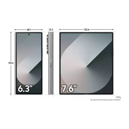 Samsung Galaxy Z Fold6 5G Foldable 256GB Smartphone 7.6" 5G Unlocked