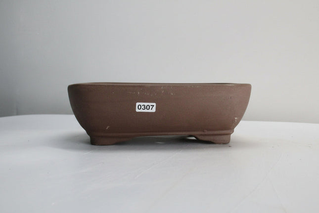 21cm Unglazed Bonsai Pot | Rectangle | 21cm x 17cm x 7cm | Brown