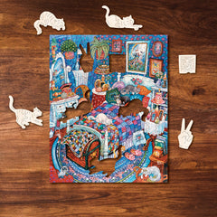 Blue Bedroom Cats MINI QT