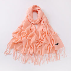 Autumn And Winter Cashmere-like Solid Color Long Scarf