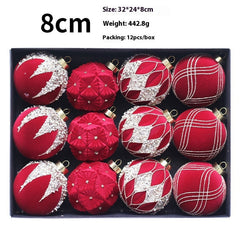 Christmas Ball Decorations Flocking Package Pendant