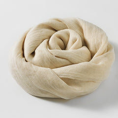 Artistic Sunscreen Solid Color Cotton And Linen Scarf