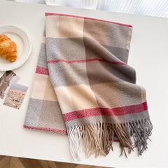 Unisex Autumn And Winter All-matching Tassel Scarf