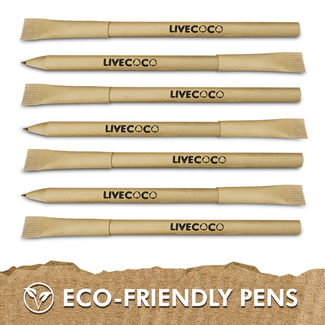 Paper Ballpoint Pens - 24 Pack