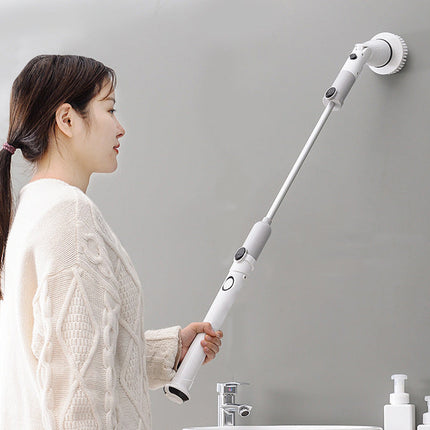Kitchen Cleaning Tools Multifunctional Wireless Rechargeable Long-handle Retractable Waterproof Electric Cleaning Brush