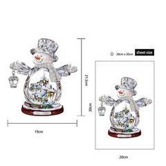 Put up wall stickers for Christmas