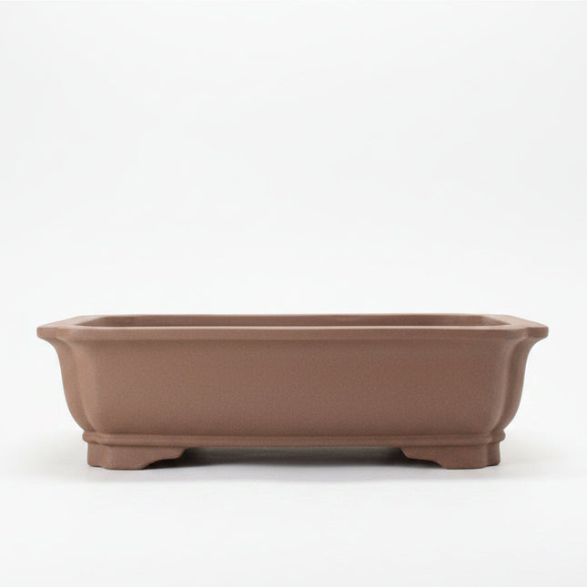 31cm Unglazed Bonsai Pot Oval | 31cm x 25cm x 8cm | Rectangle | Brown