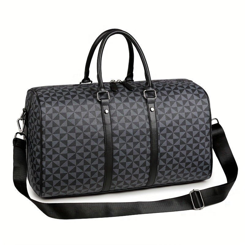 A Large Capacity Black Tote Bag for Travel, Gym, and Short Trips.
