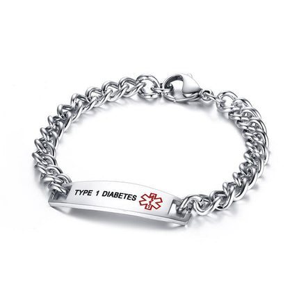 12MM stainless steel medical logo bracelet