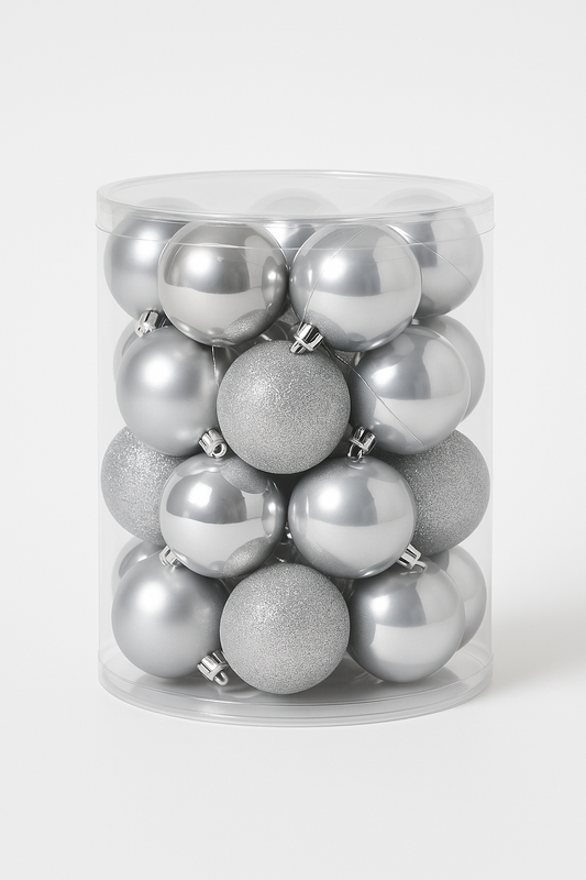 Festive Feeling Christmas Baubles 6cm – 20 Pack