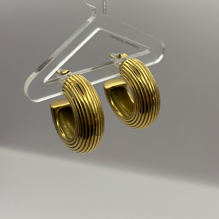 Luxe Gold Chunky ‘Jameila’ Hoop Earrings