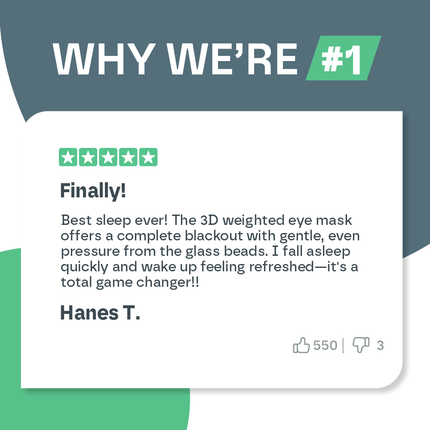 3D Weighted Eye Mask