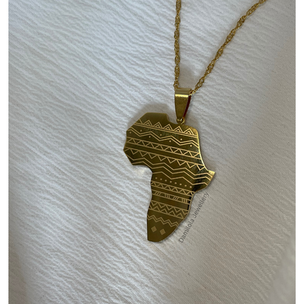 Patterned Africa Necklace