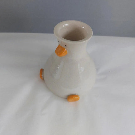Round Boy Duck Vase