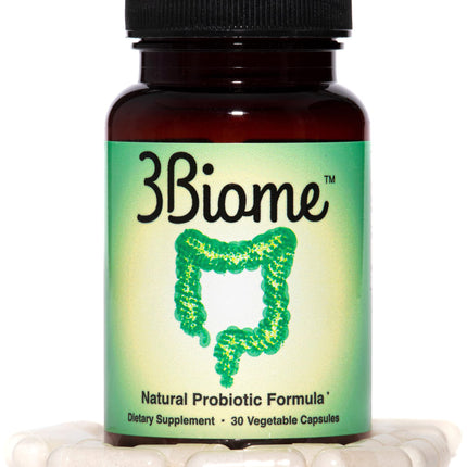 3Biome - Natural Probiotic Supplement - Non-GMO, Vegan, Gluten-Free | 30 Vegetable Capsules
