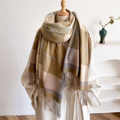 Unisex Autumn And Winter All-matching Tassel Scarf