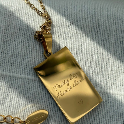 Empowerment ‘Yes Goodie’ Double Sided Necklace - Gold/Silver