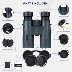 PRAKTICA Pioneer R 8x42mm Binoculars - Blue