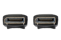 Maplin Lockable 4K Ultra HD DisplayPort Cable - Black, 1m