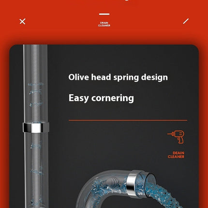 Pipe Drainage Facility Toilet Kitchen Sewer Dredging Tool