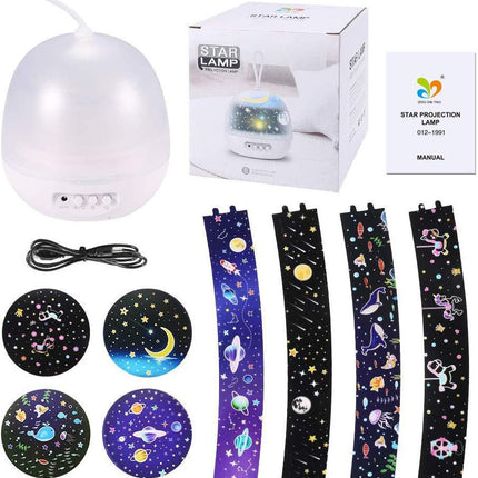 Night Light Projector  360° Rotating 8 Lighting Modes LED Lights Bedroom Decoration
