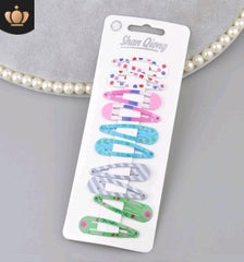 Children's water drop BB clip 5 cm solid color thick BB clip star love printing BB clip Liu seaside clip