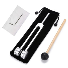 128 Hz Tuning Fork Set Weighted Bio-Acoustic Tuning Fork For Healing Chakra,Sound Therapy,Reliever Stress