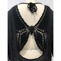 Beach Cover-up Skirt Sun-proof Skirt Back Butterfly