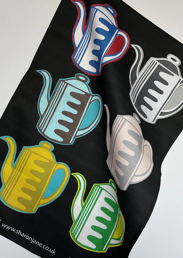 Vintage Coffee Pots Tea Towel