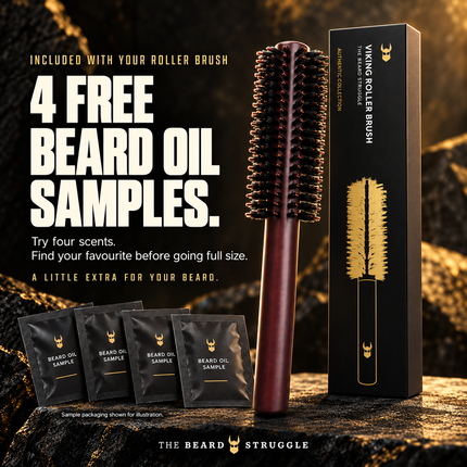 Viking Roller Beard Brush