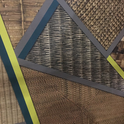 Wicker Geometric Mural Wallpaper