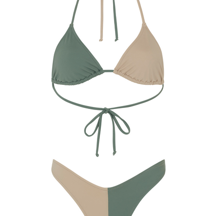 Khaki Colour Duo Bikini Bottom