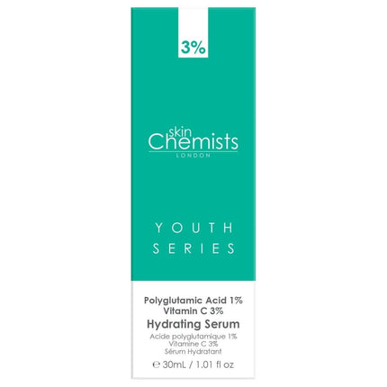 Hydrating Serum Polyglutamic Acid 1%, Vitamin C 3% 30ml