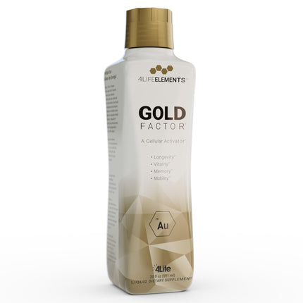 4LifeElements Gold Factor – Ultra-Fine Gold Cellular Activator (32 oz)