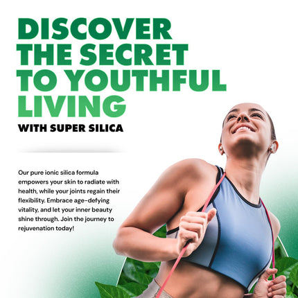 Positive Power Nutritionals Super Silica – Liquid Silica with Collagen-Boosting Silicon (4oz) for Hair, Skin, Nails & Joints