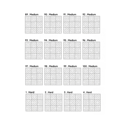 500 Sudoku Puzzles - 5 DIFFICULTY LEVELS - 4 Per Page - Large Print - Solutions Included