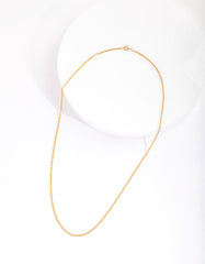 Gold Plated Sterling Silver Twist Chain Necklace