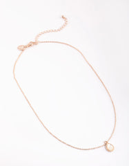 Rose Gold Teardrop Necklace