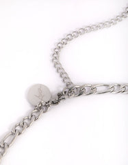 Waterproof Stainless Steel Figaro Necklace