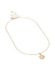 Gold Dainty Sunray Necklace