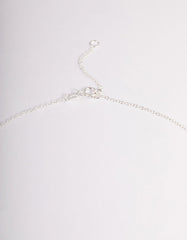 Sterling Silver Cubic Zirconia Halo Heart Pendant Necklace