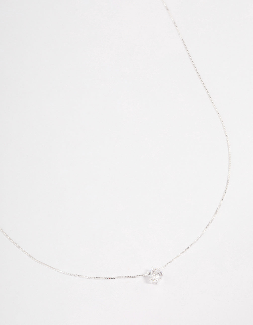 Sterling Silver Classic Claw Pendant Necklace